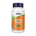NOW Foods Supplements, Ginkgo Biloba 60 mg, 24% Standardized Extract, Non-GMO Project Verified, 120 Veg kapslid