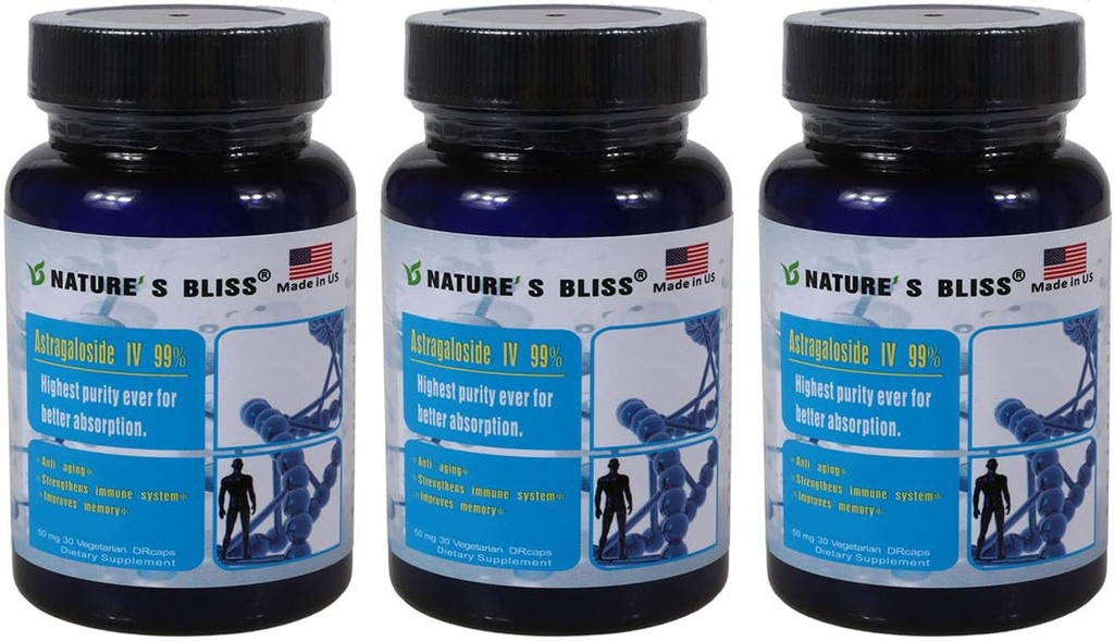 Nature'sbliss Maohape kaitstud ja super-absorptsioon Astragaloside IV 99%, Made in USA, 50mg, 90caps