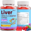 3000mg Maksa Detox Repair & Cleanse Gummies | Piimaohakas 2000mg kurkum Dandelion Juur & Artišokk Maksa Detox, Maksa Toetus & Uuendamine, Antioksüdant, Gut, Nahk - Puuviljamaitse, 60 Gummies
