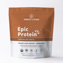 Sprout Living Epic Protein, Taimne Valk & Superfoods Pulber, Chocolate Maca Pulber | 20 Grams Orgaaniline Valk Pulber, Vegan, Mitte Piimatooted, Mitte-GMO, Gluteenivaba, Madal suhkur (5 Nael, 60 Servings)