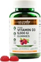 NatureWise Vitamiin D3 5000 RÜ Gummies - segatud marjamaitse - Vegan D samblikust, pektiinipõhine, täiskasvanute immuunsuse tugi, lihaste ja luu tugevus - Gluteenivaba, mitte-GMO - 90 Count[45-päevane pakkumine]