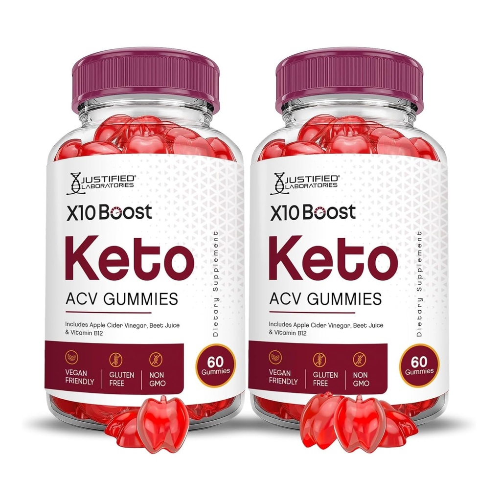 Põhjendatud Laboratories (2 Pack X10 Saapad Keto ACV Õunasiider Äädikas Boost Formuleeritud Granaatõunapeedi Mahl Pulber B12 Vegan Non GMO 120 Gummies