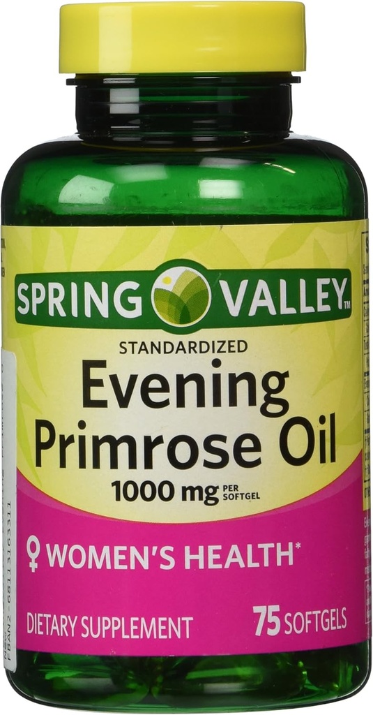 Spring Valley - Õhtune Primrose Oil 1000 mg, 75 Softgels