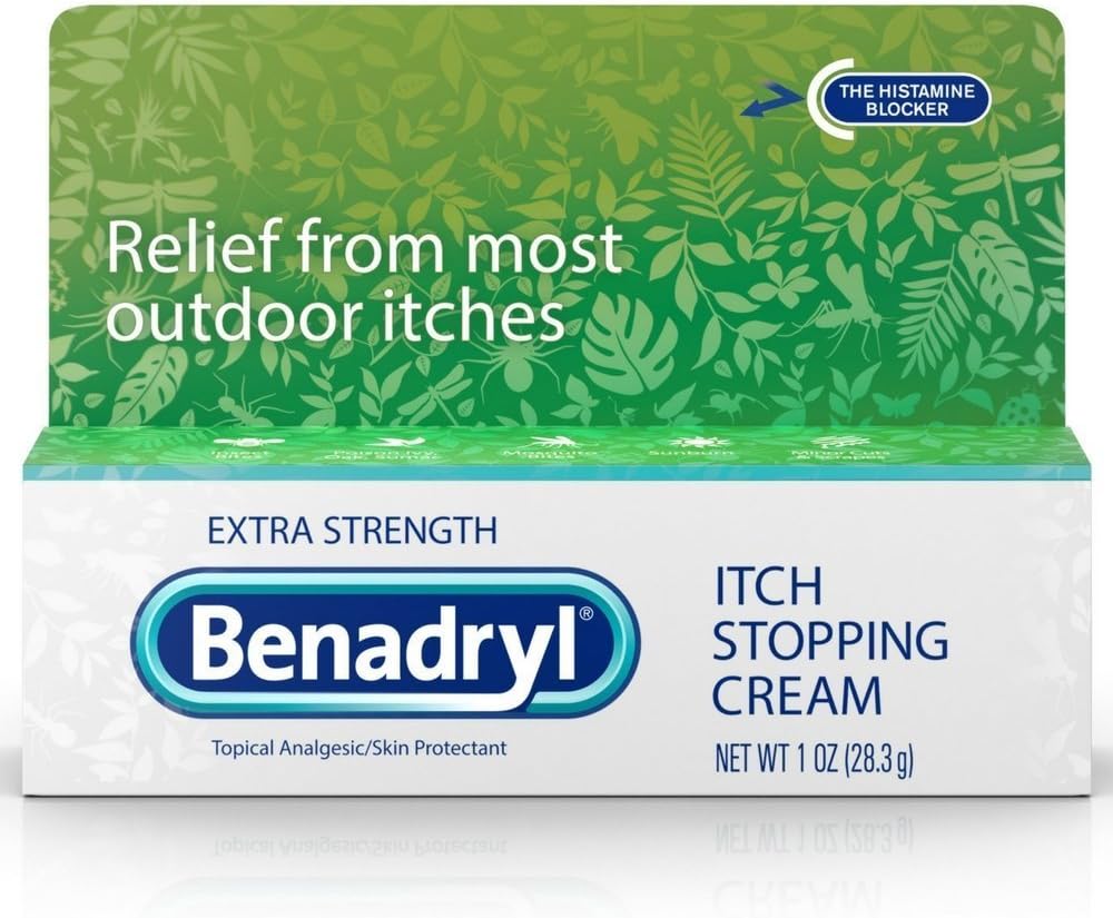 Benadryl Itch Stopping Cream Extra Tugevus 1 oz (Pack of 8)