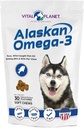 Vital Planet - Alaska Omega-3 pehmed närid koertele, Wild Alaskan Fish Oil - 30 Hickory maitsestatud pehmed närid