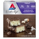 Atkins Endulge Chocolate Coconut Bar, magustoidu lemmik, kõrge kiudaine, 1 g suhkur, 5 krahv