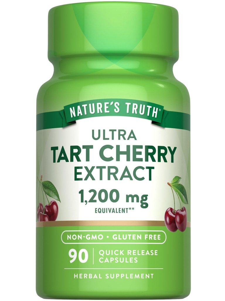 Nature's Truth Tart Cherry Extract kapslid | 1200 mg | 90 Count | Mitte-GMO & Gluteenivaba toidulisand