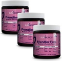 SUNBIOTICS Friendlier Flora - Kids Prebiootikumide ja probiootikumide pulbrilisa koos 5 miljardi CFU 5 probiootilise tüvega hea soolestiku floora, immuunsüsteemi ja tasakaalustatud mikrobioomi jaoks - Berry, (3. pakk)