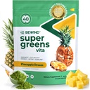 Best Tasting Super Greens Powder with 40+ Superfoods – Delicious Daily Green Powder with Vitamin B12, Zinc, Vitamin C, Magnesium & Calcium – Green Juice Superfood Mix - Pineapple Flavor