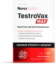 Novex Biotech TestroVax MAX - igapäevane testosterooni multivitamiin - toidulisandid testosterooni suurendamiseks ja tugevuse suurendamiseks, 60 Ct