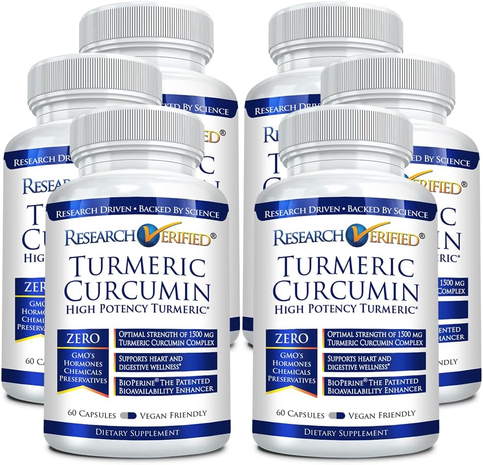 Uuring kontrollitud kurkumi kurkumiin - bioperiiniga, kurkumiin C3 kompleks - Vegan - valmistatud USA-s - 360 kapslit