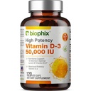 Biophix Vitamiin D-3 10000 RÜ Kõrge potentsiga 120 Softgels - kõrge potentsiga Mitte-GMO Soja-Free toetab Tugevad Luud Immuunsus Tervis