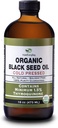 Orgaaniline musta seemne õli - USDA sertifitseeritud külmpressitud klaasi pudel üle 1,5% tümokinoon 3X tugevus Türgi Black Cumin Nigella Sativa non-GMO 100% puhas mustseemneõli (32oz klaas (2X16) pudel)