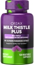 ORZAX Piimaohakas 250 mg - Maksapuhastuse Detox & Remondi tugi - Taimne täiendus - 80% Silymarin Standarditud, Dandelion Juur & Artišoki ekstrakt - Vegan & Non-GMO - 120 kapslit - 120 päeva pakkumine
