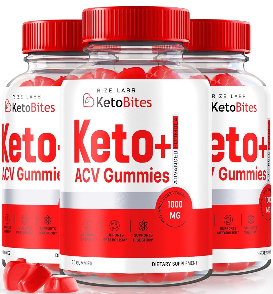 Raize labs - Keto Bites ACV Gummies Advanced Kaalulangus, Kõik Natural Apple Siidri Äädikas Supplement (180 Gummies)