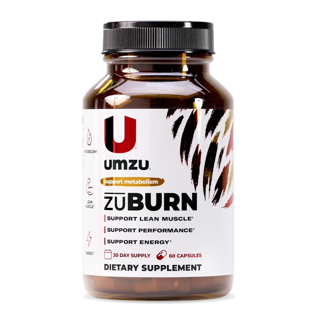 UMZU ZuBurni energiatoetuslisa - 30 päeva pakkumine - kofeiin, Mitoburn, Capsimax, Paradiisi terad, B6 & B12 - toetab igapäevast energiat, fookust ja aktiivset elustiili - cGMP, USA kokku pandud