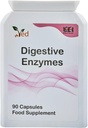 Ved Digestive Enzymes, Comprehensive Food Intolerance Complex, Targets Multiple Intolerances Including Gluten, Lactose & Casein, 90 Vegan Capsules(45 Days Supply)