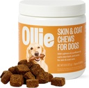 Ollie Koer Naha & Coat Supplement, Soothes Irritated Naha, Soojendab Tervislik & Shiny Fur & Coat, 60 Count Appx.