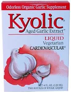 Wakunaga - Kyolic, Aged Küüslauguekstrakt, südame-veresoonkonna, vedelik, 2 pudelit, 2 fl oz (120 ml) Iga