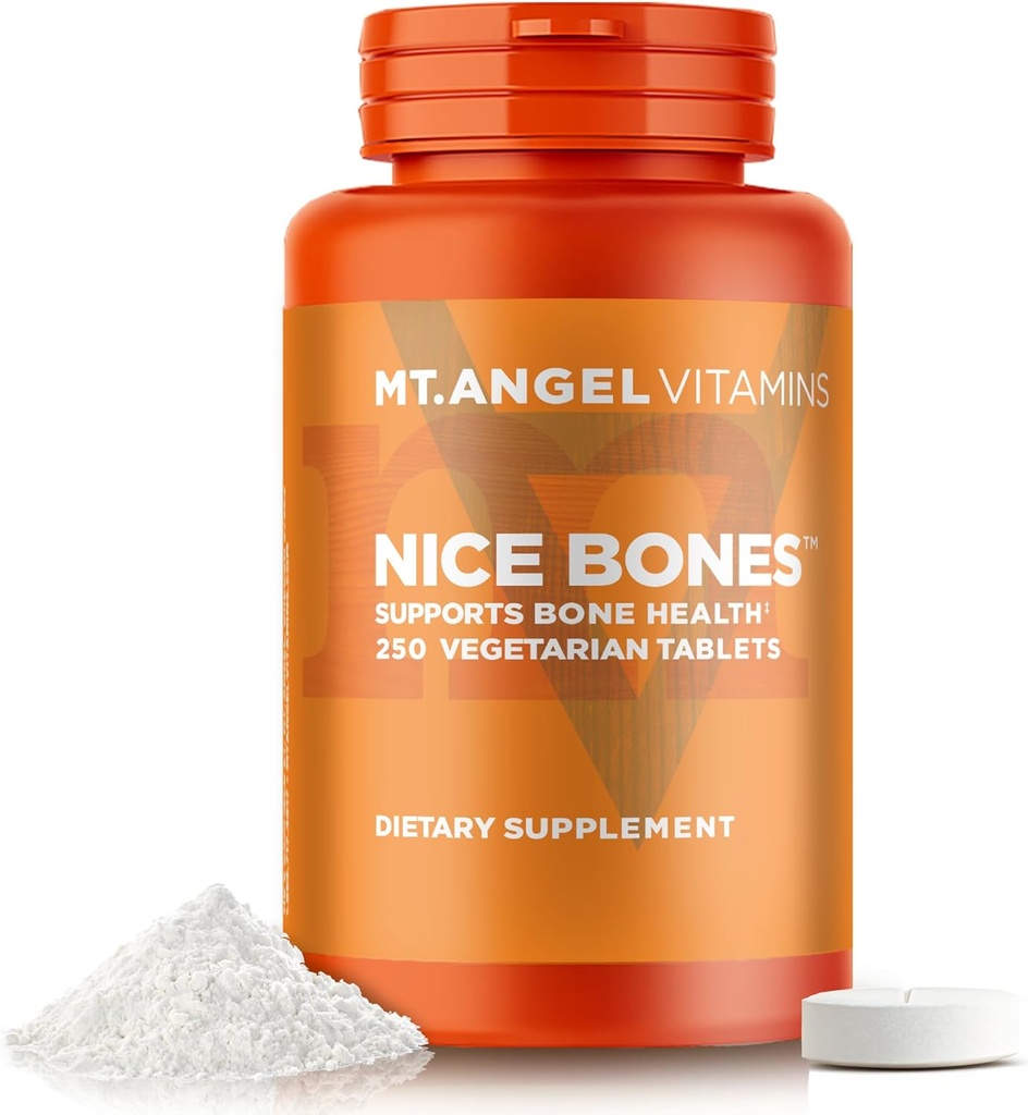 Mt. Angeli vitamiinid - Nice Bones, toetab luude tervist (250 taimetoitlast tabletti)