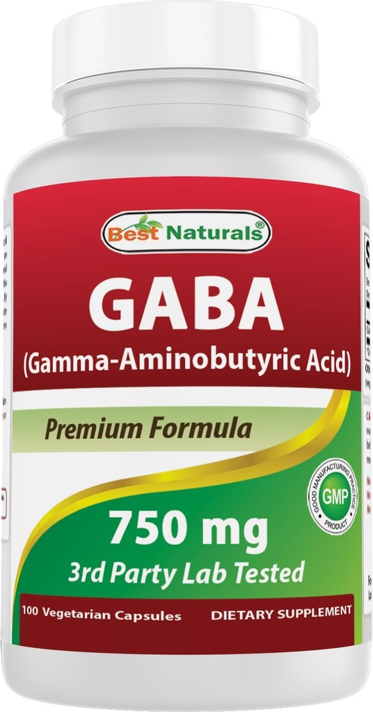 Parim Naturals Gaba 750 mg 100 Veggie Caps