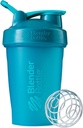 BlenderBottle Classic Shaker Bottle Ideaalne valgu raputamiseks ja enne treeningut, 20-kordne, Teal