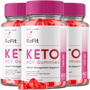 Rize labs - Refit Keto ACV Gummies Advanced kaalulangus Apple Siidri äädika, täiendus, aitab vähendada kõht rasva, ekstra tugevus (180 Gummies)