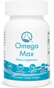 Omega Max - 60 Ct Enteric Co., No Burp Fish Oil I Omega-3 EPA DHA Supplement I Heart, Vision, Brain & Immune Support, 2000mg/serving