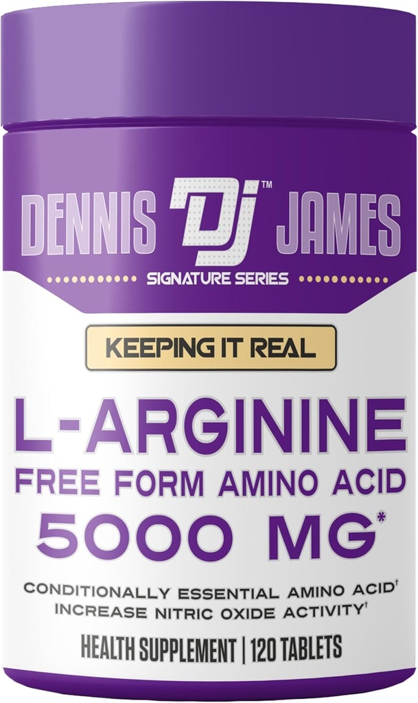 DENNIS JAMES Signature Series L-arginiin 5000mg |120 Tablet | 60 Serving