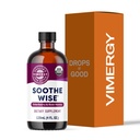 Vimergy Soothe Wise * - Kiiresti imenduv immuunsuse tugi Elderberry Syrup ja toores, Orgaaniline mesi - Coats ja rahustab hingamisteede kudesid - USDA sertifitseeritud orgaaniline, vegan, Paleo-sõbralik, Gluteenivaba.