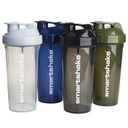 Smartshake Lite 4-Pack Protein Shaker Pudel 800 ml | 27oz - Leakproof Screw-on Lid - BPA Free - Unisex - Mist Gray, Army Green, Black, Navy Blue