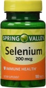 Spring Valley - Selenium 200 mcg, 100 tabletti