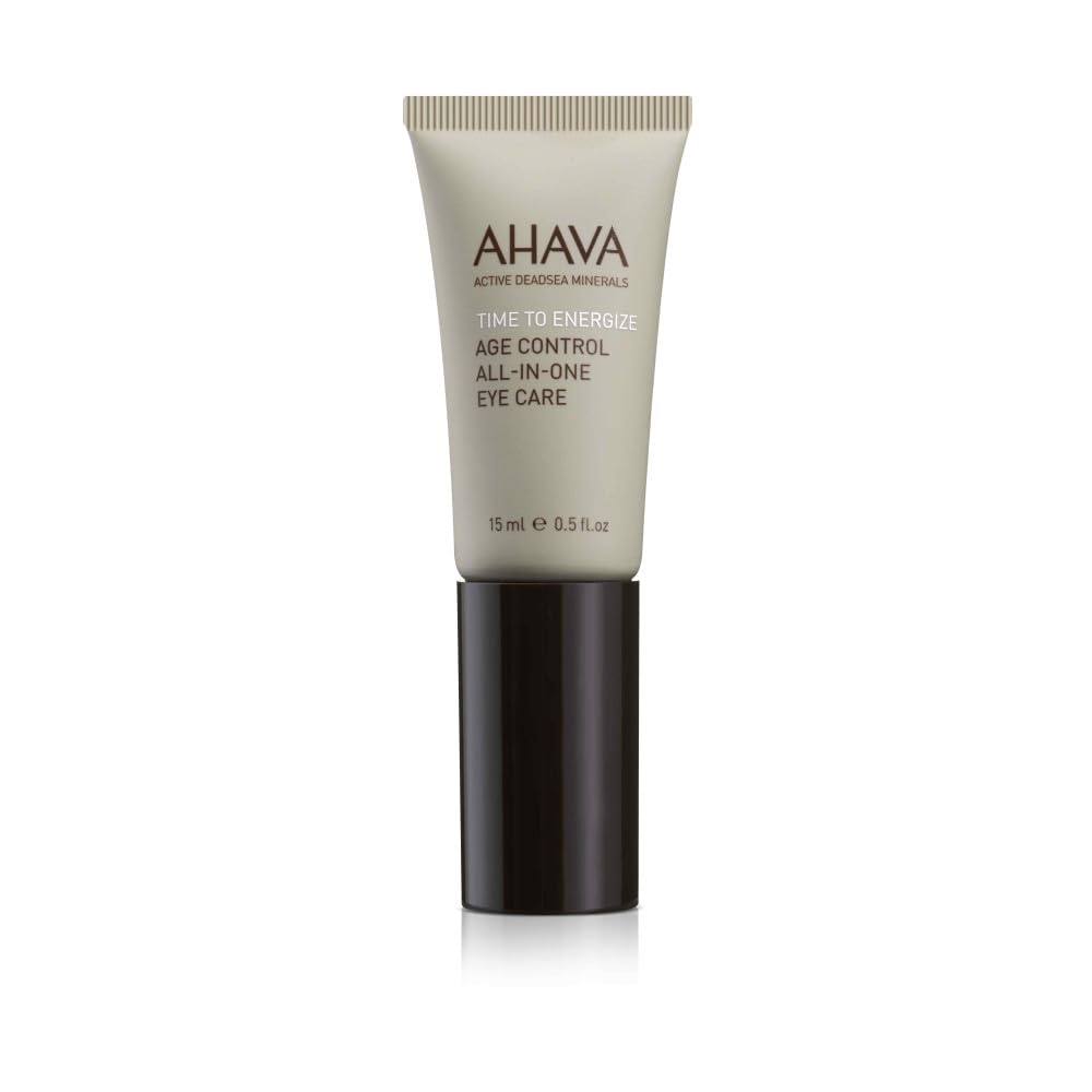 AHAVA aeg suurendada meeste vanusekontrolli kõik-ühes silmahooldus - värskendav ja hüdreeriv geel sujuvale allilma alale, vähendage tumedaid ringe, koos Osmoteri, Aloe Vera, Kofeiini, Peptiidide ja G-jõuga, 0,5 Fl.Oz
