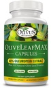 OliveLeafMAX Olive Leaf Extract (40% Oleuroepin) + Orgaaniline Olive Leaf Powder + No Fillers + 60 Taimekapslid + hangitud Hispaaniast ja toodetud USAs GMP Facility