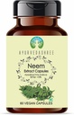 Neem Extract 500mg - 60 taimekapslit | Azadirachta Indica | All Natural | 100% Vegan | Gluteenivaba | GMP sertifitseeritud.