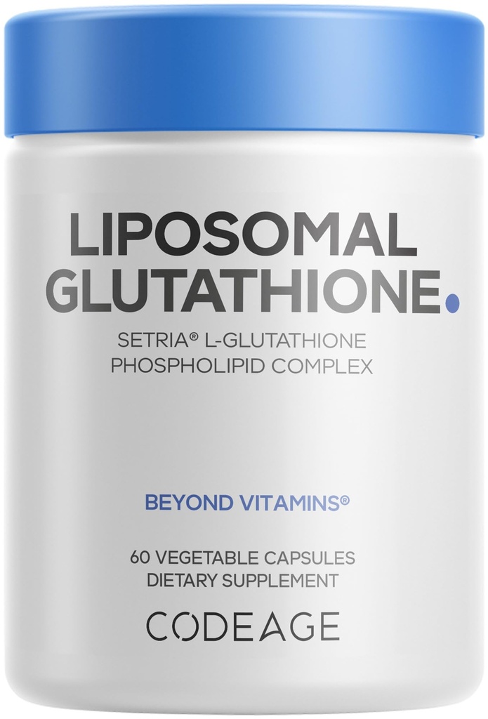 Koode liposomaalne glutatiooni lisand - puhas vähendatud setria L-glutatioon, liposomaalne kohaletoimetamine, fosfolipiidkompleks - kapseldatud glutatiooni pulber Pills - Vegan, Non-GMO - 60 kapslit