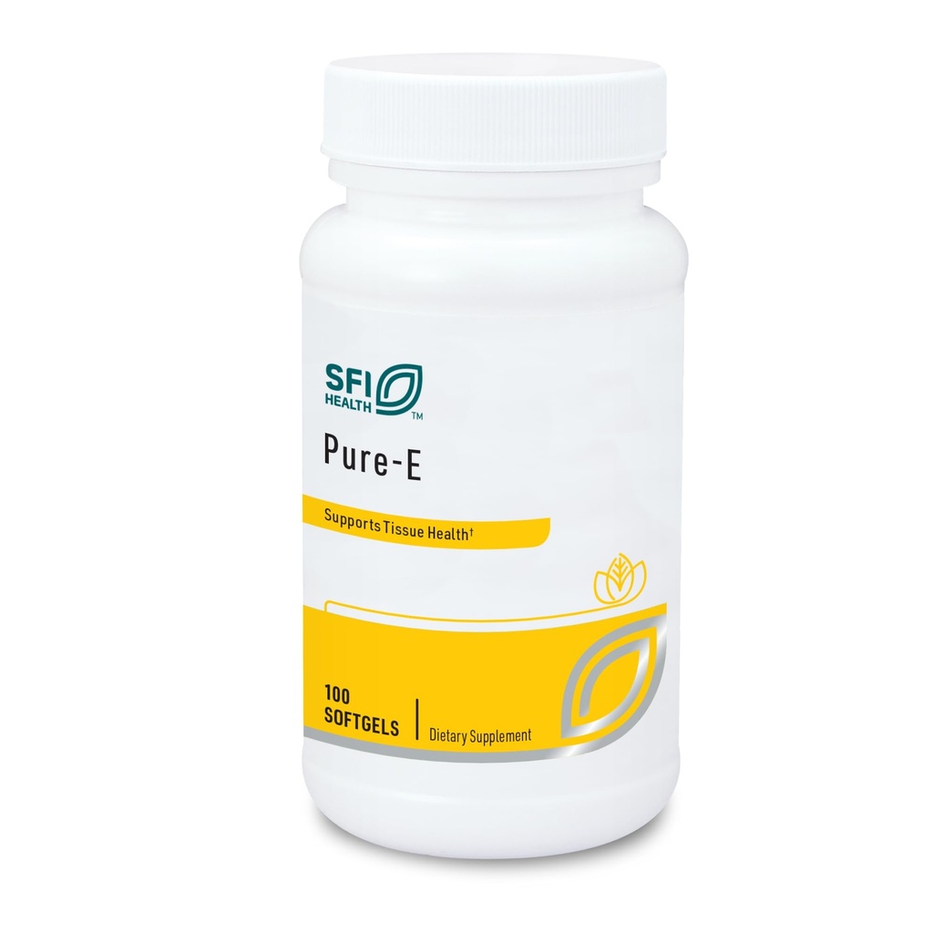Klaire Labs SFI Tervis Pure-E - looduslik D-Alfa Ja Segatud Tokoferoolid Kõrge Gamma Tokoferooli (100 Softgels)