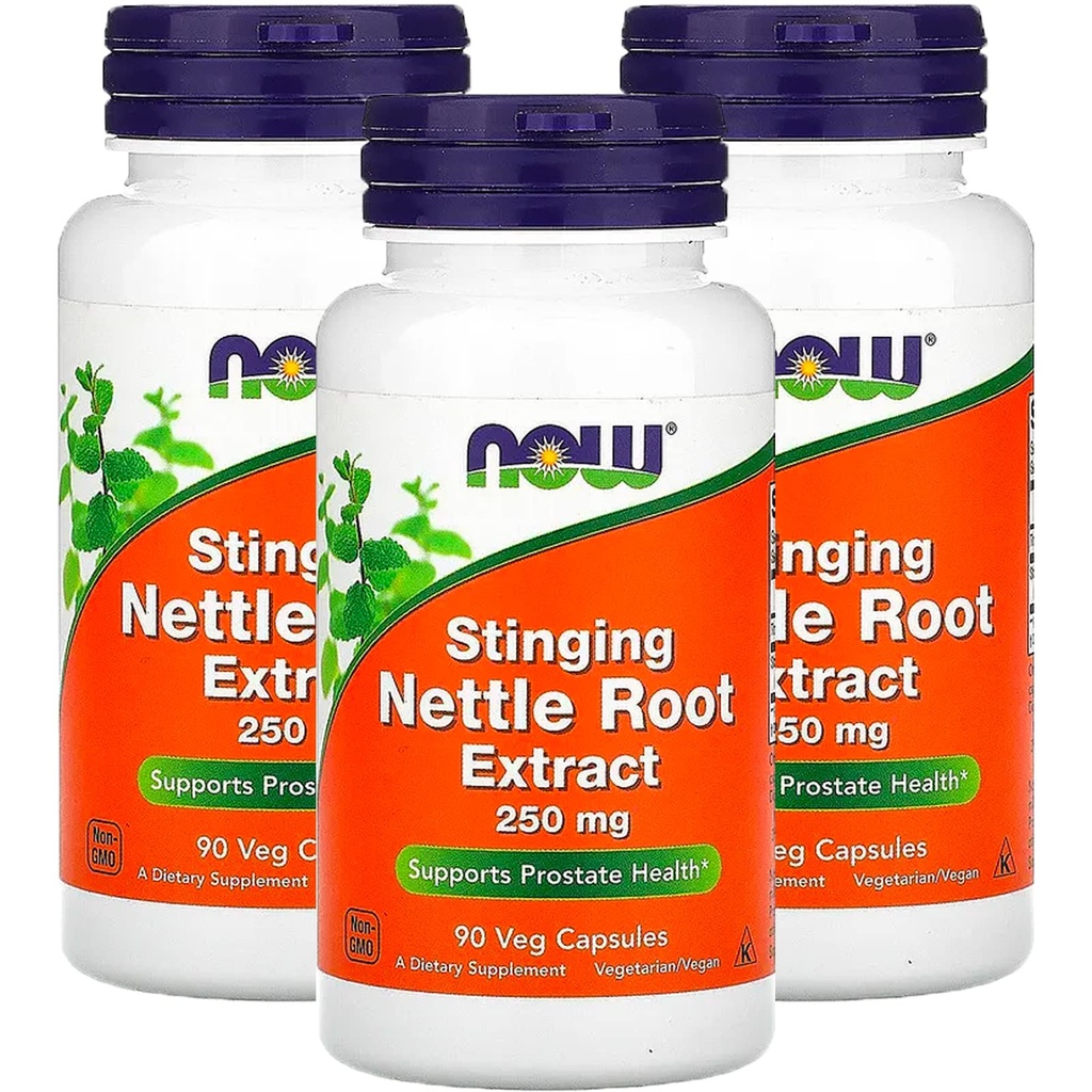 Nüüd Foods Stinging Nettle Root Extract 250mg, Veg-Capsules, 90-Count (Pack of 3)