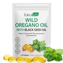 Oreganoõli mustseemneõliga, Orgaaniline Oreganoõli Softgels, Orgaaniline Oreganoõli Kapslid Orgaaniline, Mitte-GMO, Gluteenivaba 120