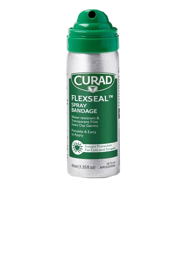 CURAD Vedel Spray Bandage, veekindel, läbipaistev, ideaalne lõikude ja pragude jaoks, kiire haavahoolduse lahendus, 40 ml, 1EA