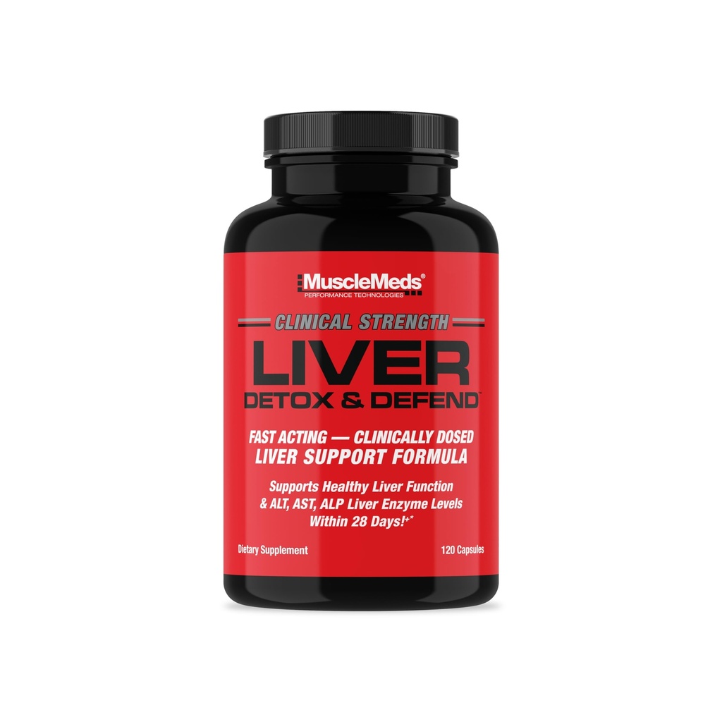 MuscleMeds Maksa Detox & Defend, Puhastamine, Parandamine Valem - Taimse Maksa Toetus Lisand, NAC, Silimariini Piimaohakas, 60 Servingut