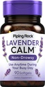 Piping Rock Lavendel Calm pillid 80mg | 90 Softgels | Non-Drowsy Supplement | Lavandula Angustifolia | Non GMO, Gluteenivaba