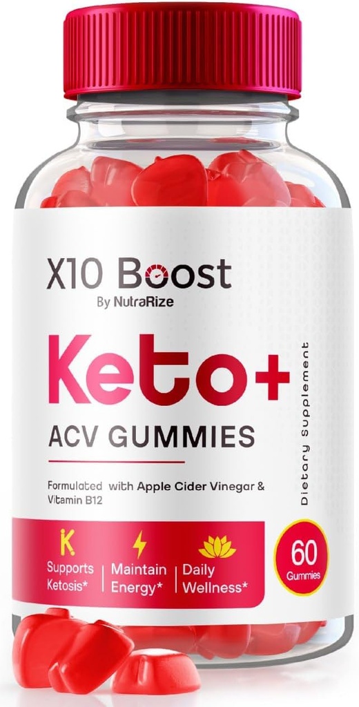 NutraRize X10 Boost Keto + ACV Gummies Advanced kaalulangus, ülevaated (60 Gummies)