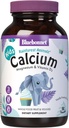 BlueBonnet Super Earth Rainforest Animalz Kaltsium Magneesium Ja Vitamiin D3 Närid, Natural Vanilla Frosting, Valge, 90 Count