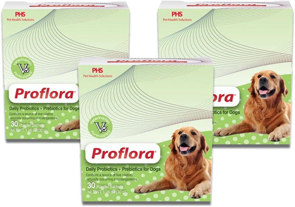 Probiootikum koertele - Tervislik seedimine - Suurendage immuunsüsteemi - Normaalne soole funktsioon - Naha ja karva tervis - Täiendus seedetraktile - 90 Servings, 3-Pack