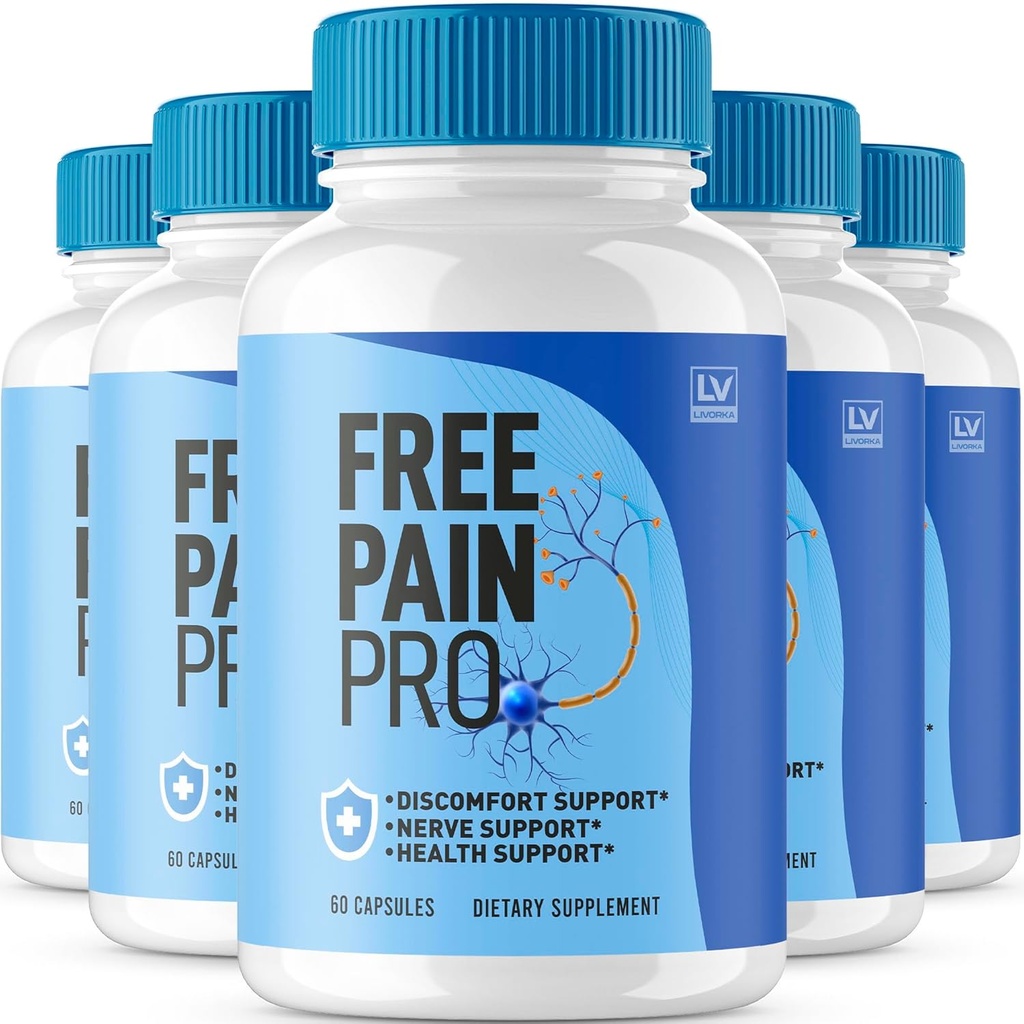 (5 Pack) Tasuta Pain Pro kapslid, ametlikud tasuta Pain Pro Supplement kapslid Täpsem valem, Tasuta Pain Pro pillid Kõik looduslikud, et toetada üldist heaolu, Tasuta Pain Pro Formula Review, 300 kapslit