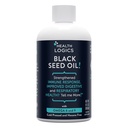 Terviseloogika mustseemneõli | Omega 6 ja Omega 9 rikkalik allikas | Puhas külm pressitud must köömneseemneõli hingamisteede, seedetrakti ja immuunsuse jaoks | 6 fl oz