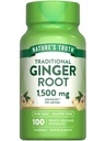Nature's Truth Ingveri juurkapslid | 1500mg | 100 krahv | ingveri juure ekstraktist | Mitte-GMO ja gluteenivaba toidulisand