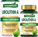 3000 MG urolitiini lisand - 120 kapslit toetab antioksüdante, täiustatud tervislikku vananemist, mitokondriaalset, rakkude parandamist meestele ja naistele